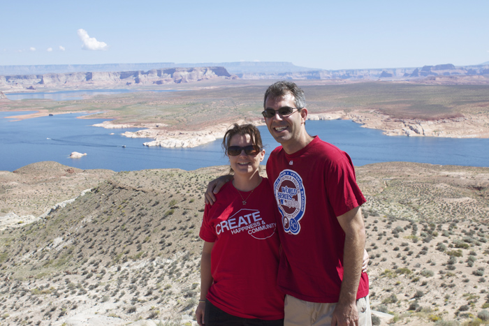 Lake Powell are, just above the Glen Canyon Dam