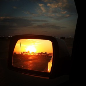rearview_mirror_sunset