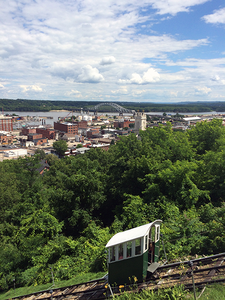 #Schummer14 Dubuque Iowa Mississippi River Cable Car