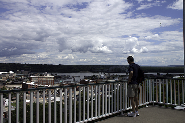 #Schummer14 Lee at top of Cable Car