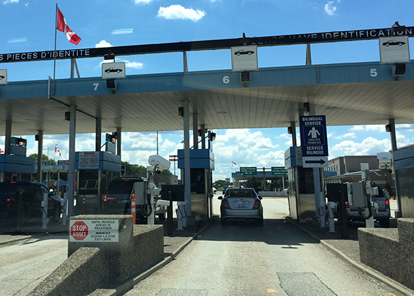 #schummer14 U.S. to Canada border crossing at Port Huron