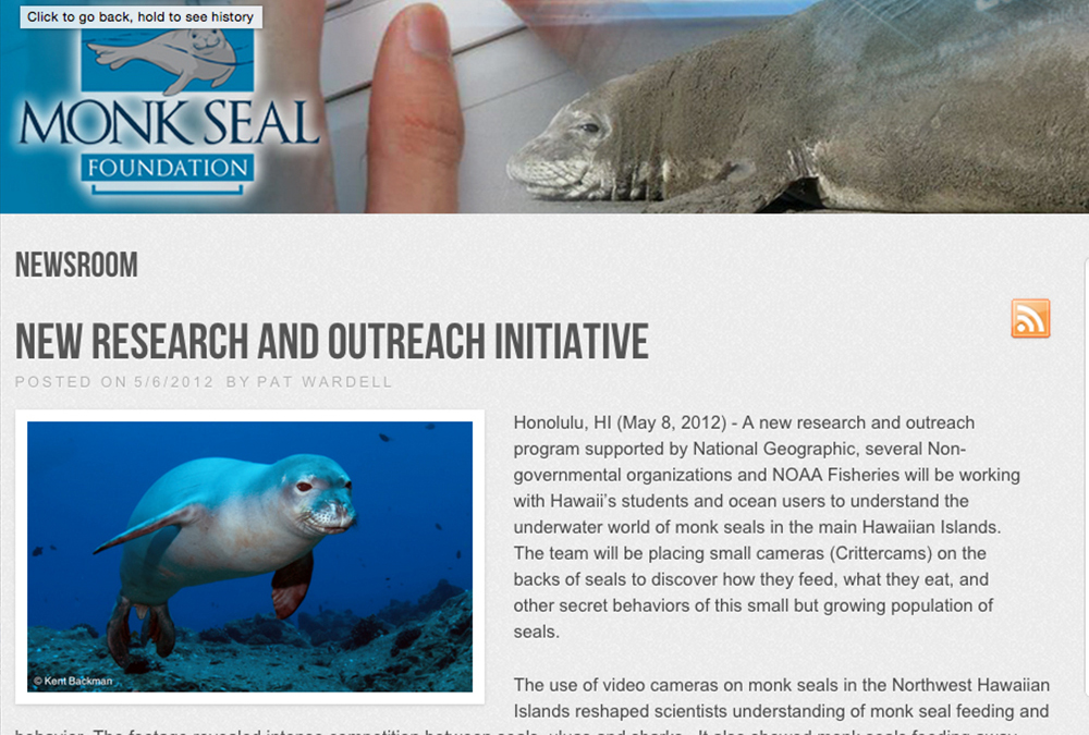  Check out the Monk Seal Foundation website monksealfoundation.org.